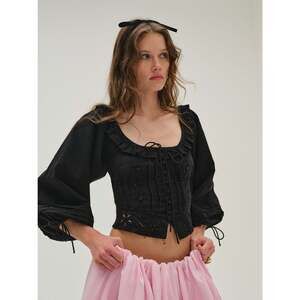 For Love & Lemons Harlow Top Size LL / Black